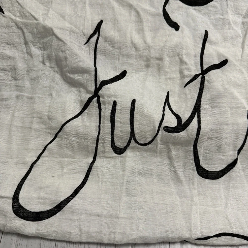 Shit Just Got Real Coveted Things Organic Cotton White Blanket Scarf Swaddle